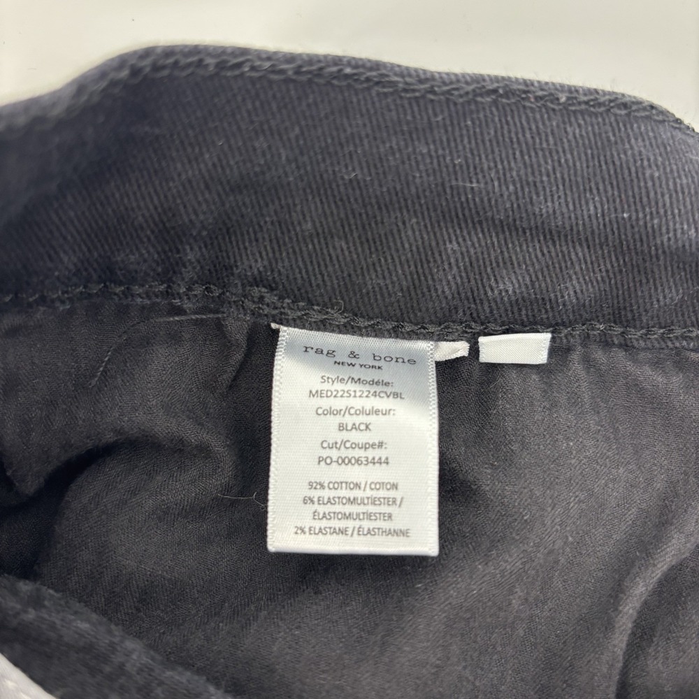 Rag & Bone Fit 1 Pants Men's Size 34x32 Slim Fit Skinny Jeans Black - Picture 5 of 9